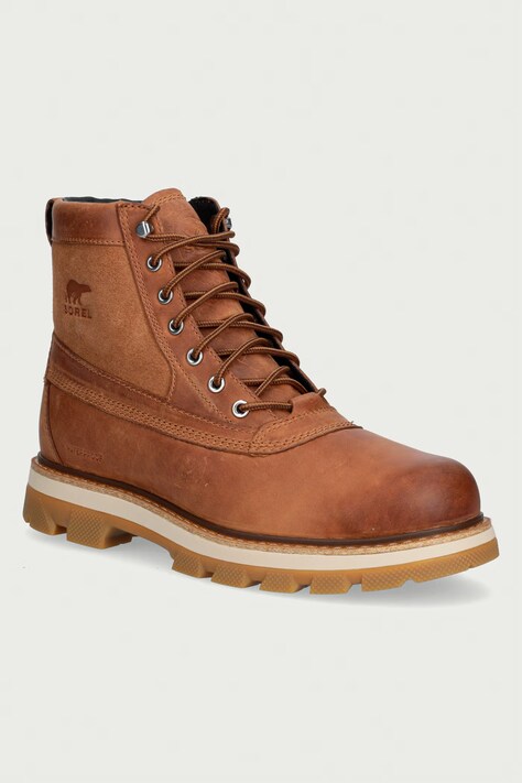 Sorel Trapery męskie skórzane LARK-47 BOOT WP brązowe 2181301242