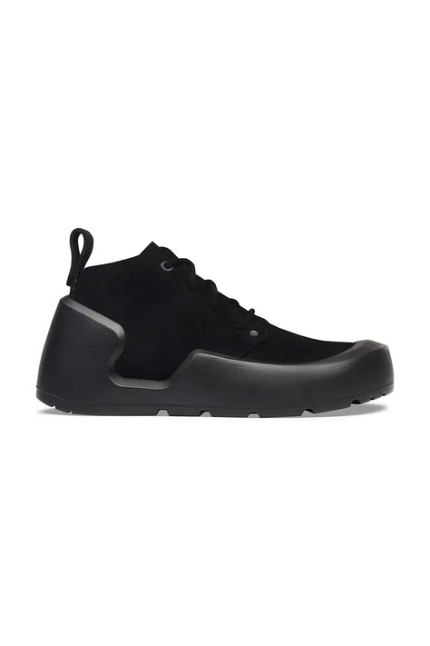 Birkenstock Reykjavik Mid Lace LENB półbuty męskie nubukowe czarne 1033051
