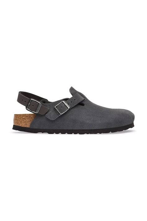Birkenstock Tokio LEVE sandale pentru bărbați din piele întoarsă gri 1032400