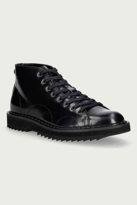 Fred Perry Buty męskie skórzane G Cox x FP Monkey czarne SB3401