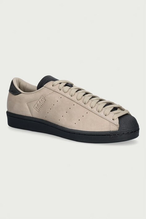 adidas Originals Superstar Vintage Short Shell sneakersy męskie skórzane brązowe KJ2070