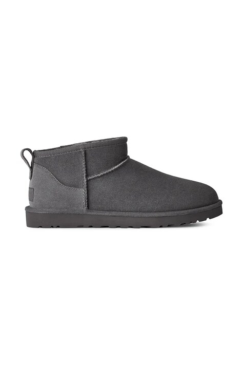 UGG Śniegowce męskie zamszowe M Classic Ultra Mini szare 1137391.DGRY