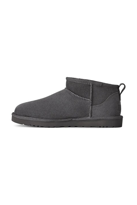 UGG Śniegowce męskie zamszowe M Classic Ultra Mini szare 1137391.DGRY