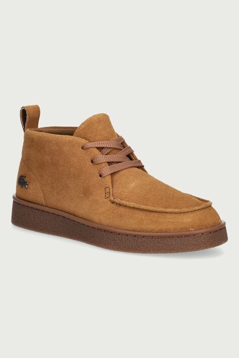 Lacoste Obuća za muškarce od brušene kože BASESHOT CHUKKA smeđa 50SMA0028