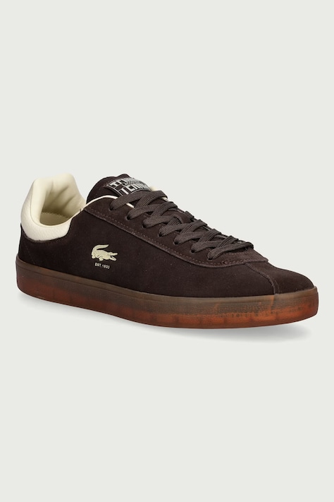 Lacoste BASESHOT sneakers ανδρικά σουέτ καφέ 52SMA0044