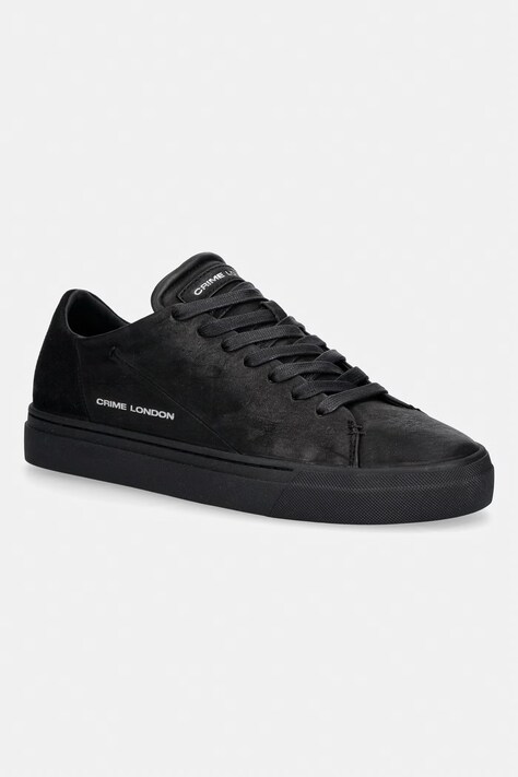 Crime London AMUSE sneakersy męskie skórzane czarne 10806AA9