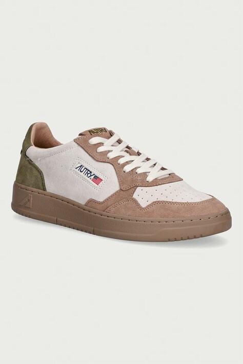 AUTRY Medalist sneakersy męskie zamszowe beżowe AULM TS40