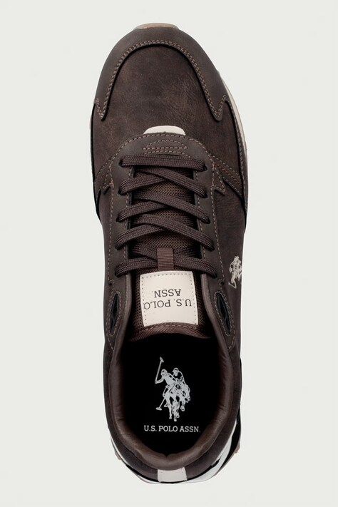 U.S. Polo Assn. APRIL001 кросівки чоловічі — AW26-OBMZ67, коричневий — фото 4
