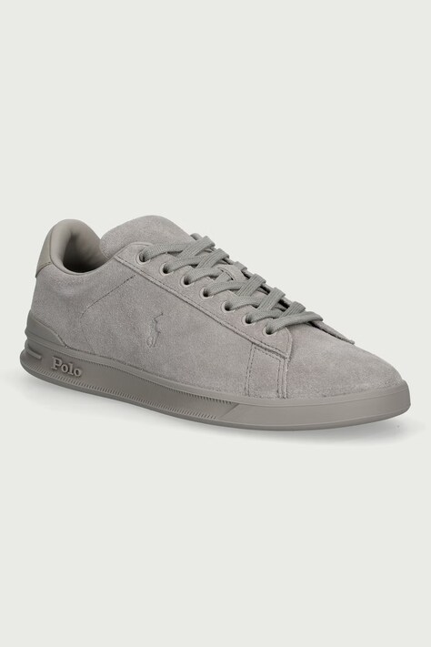 Polo Ralph Lauren Hrt Crt III čevlji moški usnjeni sivi za tenis 809P15744001