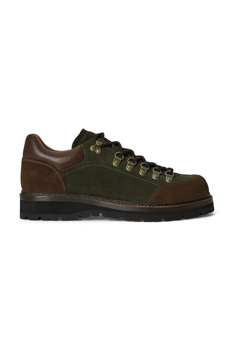 Polo Ralph Lauren cipele za muškarce od kože Polo Alp Low zelene 812P15877001