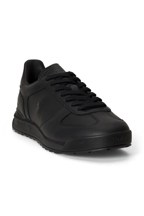 Polo Ralph Lauren Varick Sig кросівки чоловічі шкіряні — AW26-OBMZ7E, чорний — фото 2