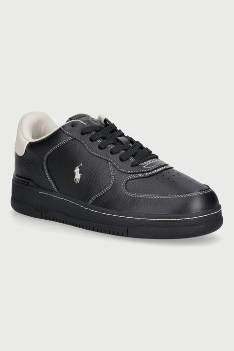 Polo Ralph Lauren Masters Crt superge moške usnjene črne 809P15490004
