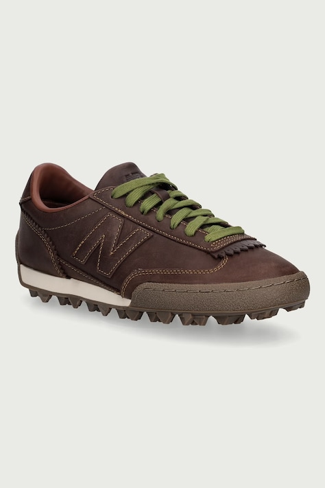 New Balance Sneakersy męskie skórzane brązowe UGTRS5HP