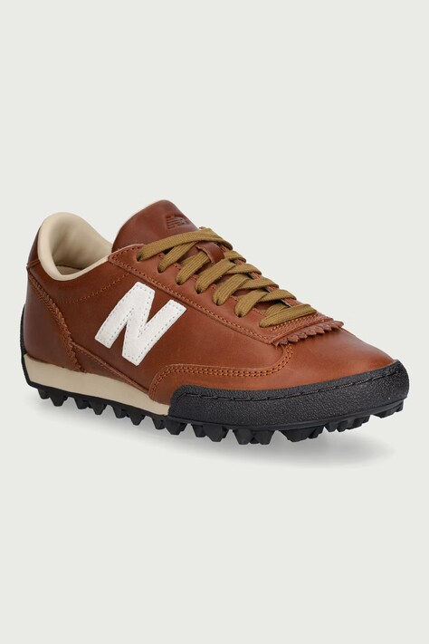New Balance Sneakersy męskie skórzane brązowe UGTRS2AN