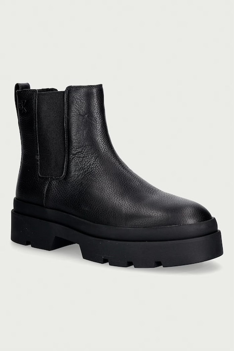 Calvin Klein Боти челси мъжки LUGGED CHELSEA BOOT TU LTH черни HM0HM02265