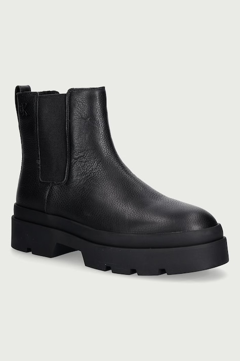 Calvin Klein Sztyblety męskie LUGGED CHELSEA BOOT TU LTH czarne HM0HM02265