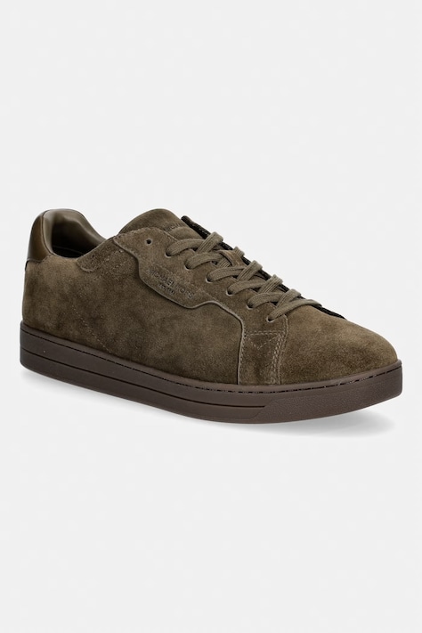 Michael Kors Keating Lace Up sneakers da uomo in scamoscio verde 42S4KEFS1S.282