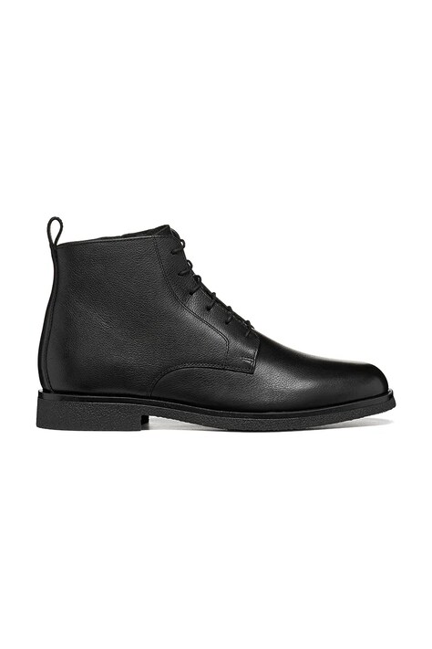 Geox Topánky pánske kožené U SAHARO čierne U6658A00047C9999
