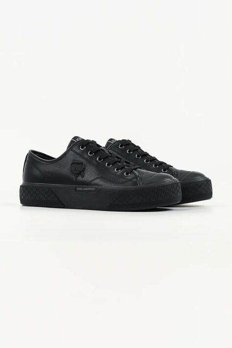 Karl Lagerfeld Kampus Max III Nft класичні кеди чоловічі шкіряні — AW26-OBMZMK, чорний — фото 2