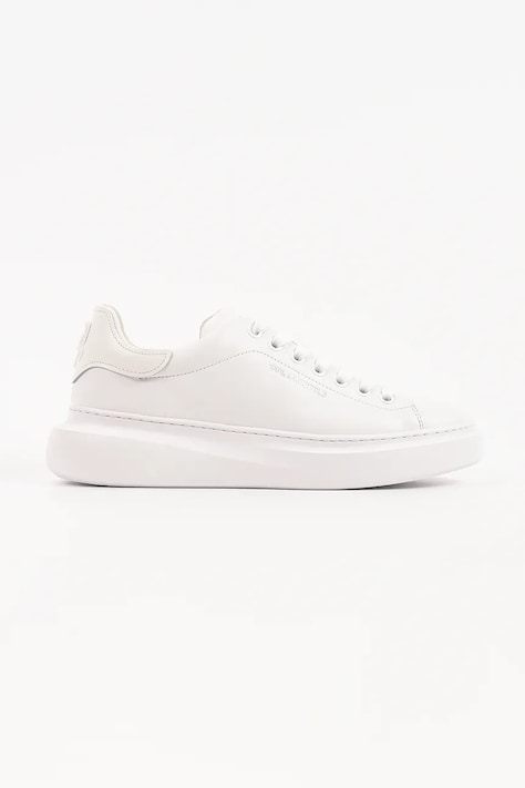 Karl Lagerfeld Kore sneakersy męskie skórzane białe KL56525
