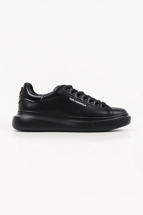 Karl Lagerfeld Kore sneakersy męskie skórzane czarne KL56525