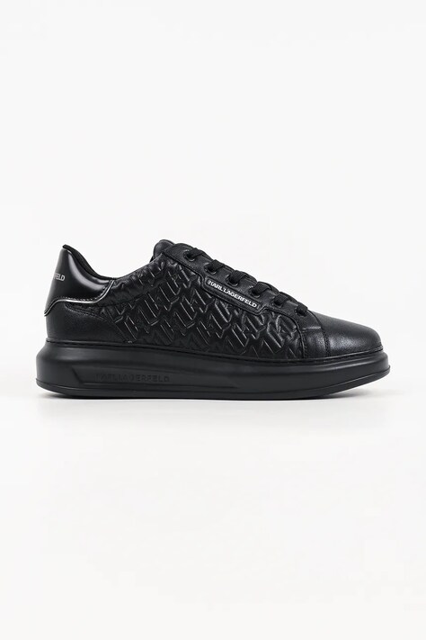 Karl Lagerfeld Kapri Mens sneakersy męskie skórzane czarne KL52549T