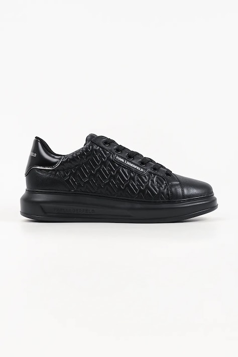 Karl Lagerfeld Kapri Mens sneakersy męskie skórzane czarne KL52549T