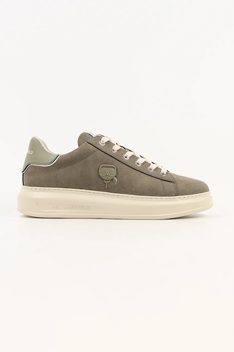 Karl Lagerfeld Kapri Mens Nft sneakersy męskie nubukowe zielone KL52572N