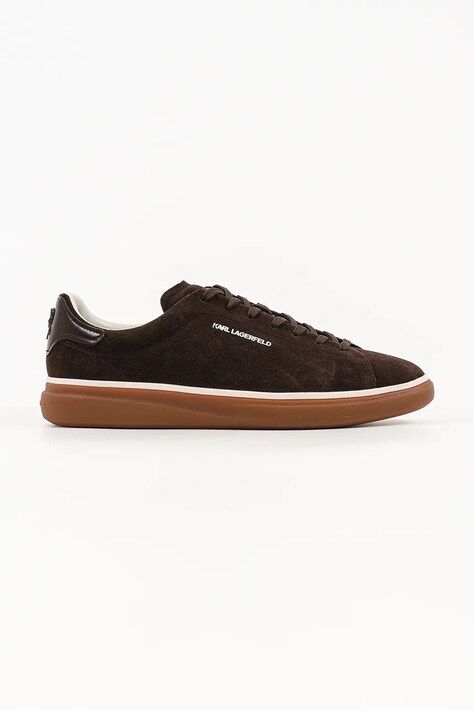 Karl Lagerfeld Kane sneakersy męskie zamszowe brązowe KL53527