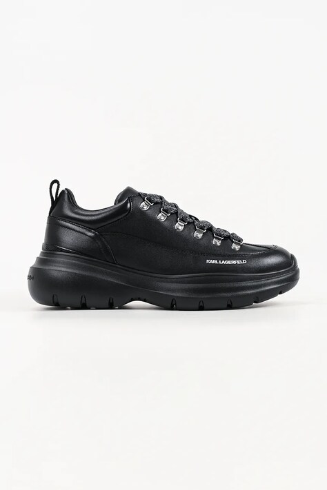 Karl Lagerfeld Kore Sport sneakersy męskie skórzane czarne KL26526
