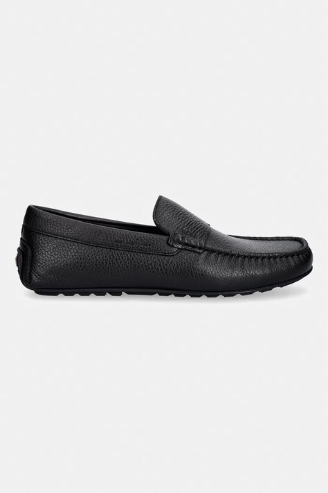 BOSS мокасини чоловічі шкіряні Noel — AW26-OBMZNP, чорний — фото 2