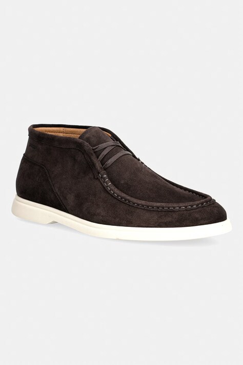 BOSS stivaletti da uomo in scamoscio Sienne marrone 50548119.201