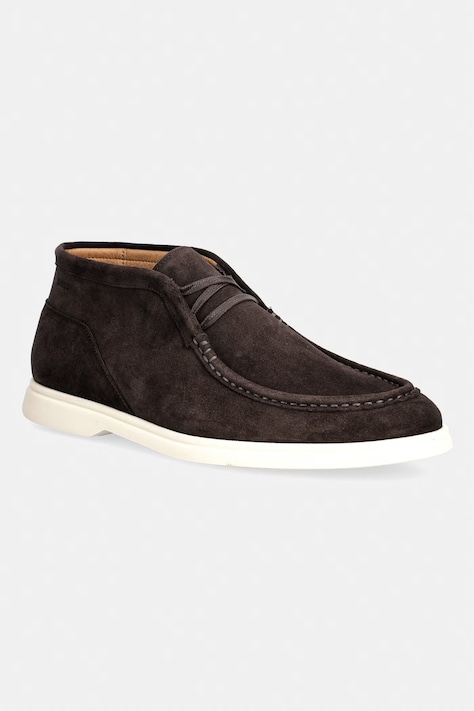 BOSS stivaletti da uomo in scamoscio Sienne marrone 50548119.201