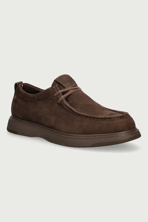 Tommy Hilfiger Mokasini moški nubuk COMFORT NUBUCK MOC TOE SHOE rjavi FM0FM05975