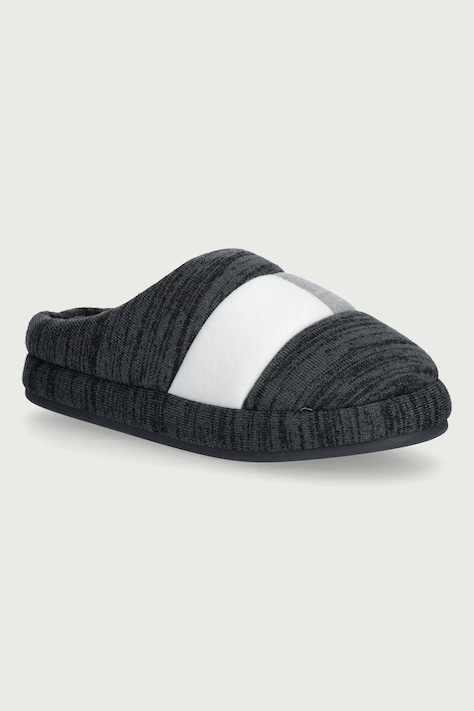 Tommy Hilfiger Pantofle pánské FLAG HOUSE SHOE šedé FM0FM06016