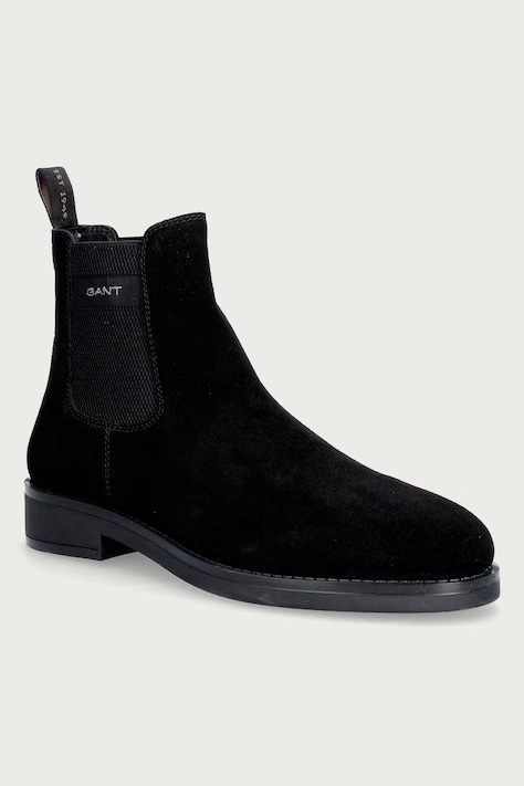 Gant Μπότες τσέλσι ανδρικές σουέτ Prepdale μαύρες 33653493