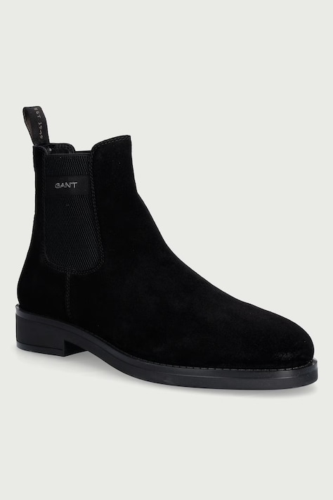 Gant Μπότες τσέλσι ανδρικές σουέτ Prepdale μαύρες 33653493