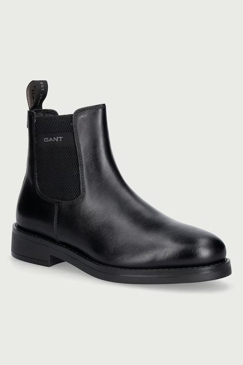 Gant Боти челси мъжки от кожа Prepdale черни 33651492