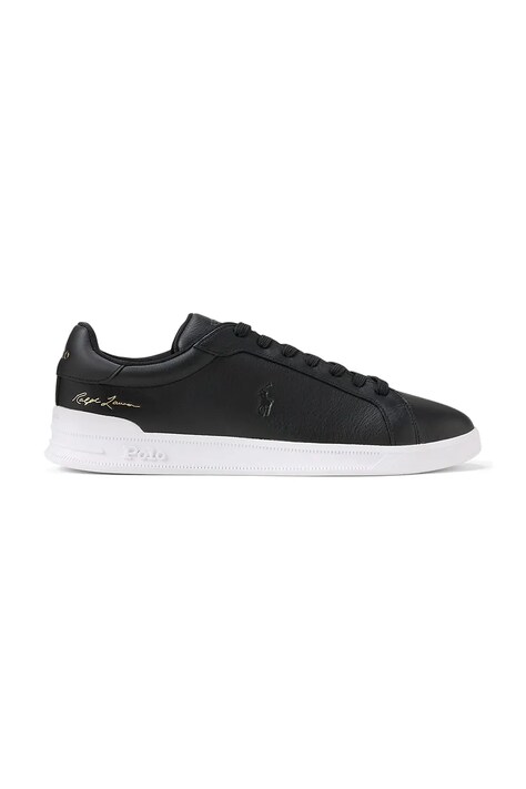 Polo Ralph Lauren Hrt Crt Sig sneakersy męskie skórzane czarne 809P13083002