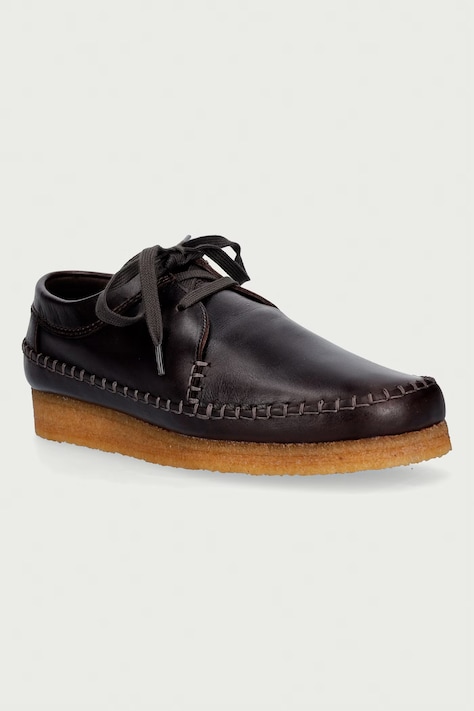 A.P.C. X CLARKS stivaletti in pelle marrone PXCEL.M53004