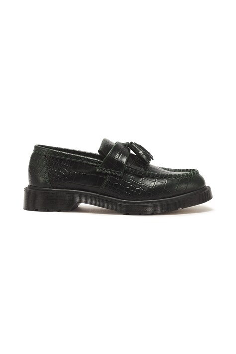 Dr. Martens Adrian Croc mokasyny skórzane zielone DM43188300