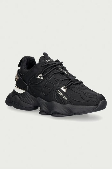Plein Sport Beast X-01 2.0 superge črne s platformo USC1042.STE003N.0293