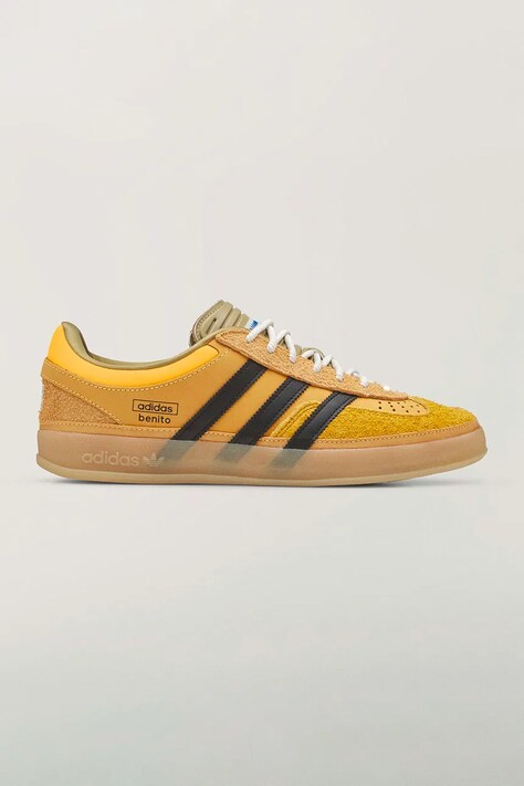 adidas Originals Gazelle x Bad Bunny sneakersy skórzane szare KI2592