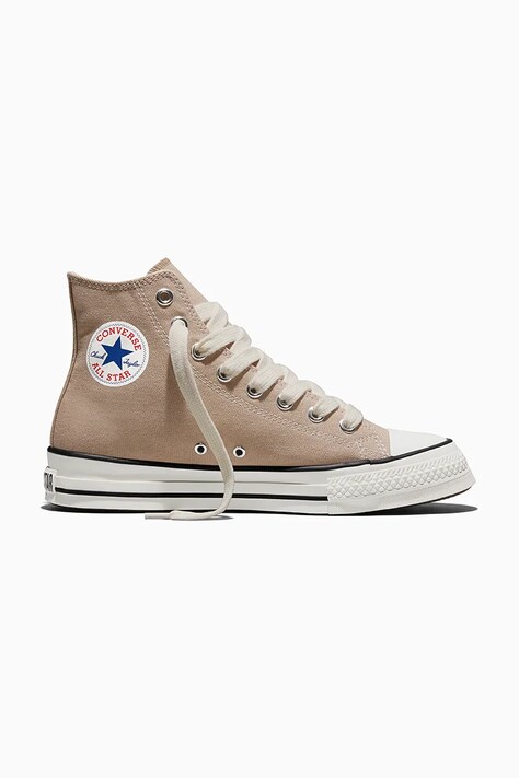 Converse Chuck Taylor Throwback HI πάνινα μπεζ υψηλά A18105C