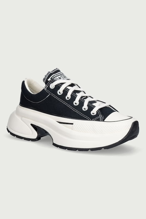 Converse Run Star Crush OX teniszcipő fekete alacsony platformos A18465C
