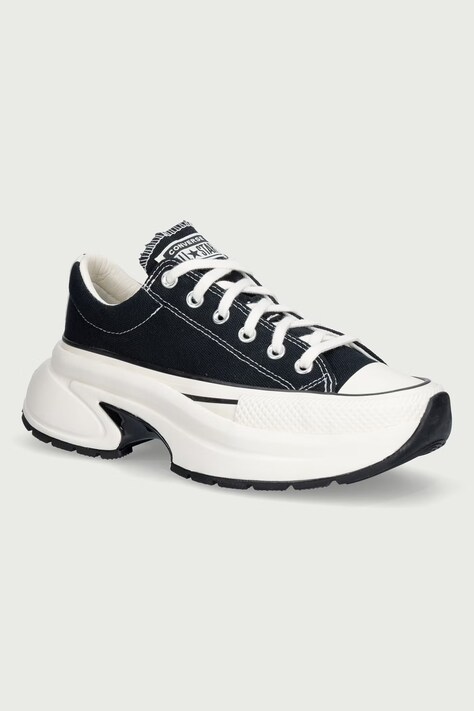 Converse Run Star Crush OX teniszcipő fekete alacsony platformos A18465C