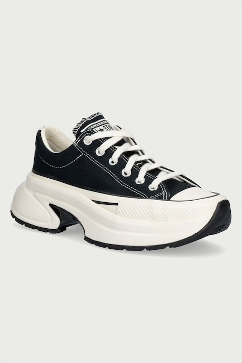 Converse Run Star Crush OX πάνινα sneakers χαμηλά με πλατφόρμα μαύρα A18465C