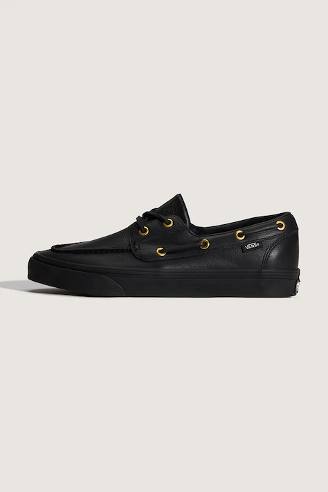 Vans 2-Eyelet Boat Shoe tenisky kožené čierne nízke VN000Z11CJK1