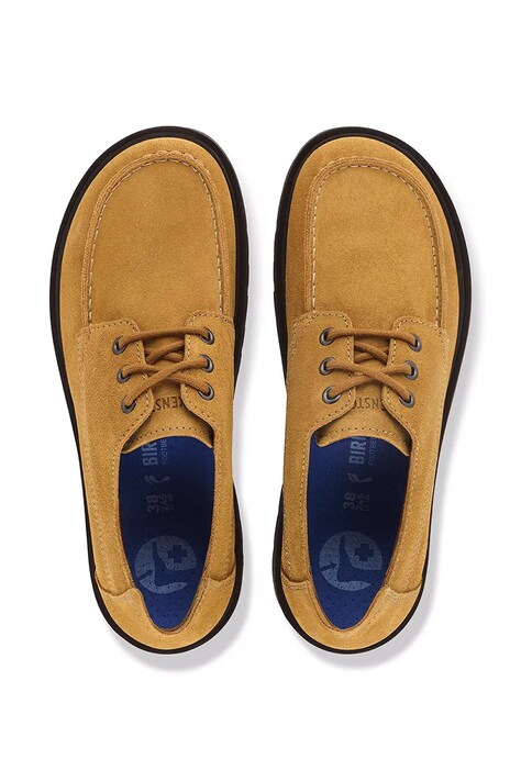 Birkenstock напівчеревики замшеві Highwood Moc Lace Suede Leather — AW26-OBUZZA, коричневий — фото 5