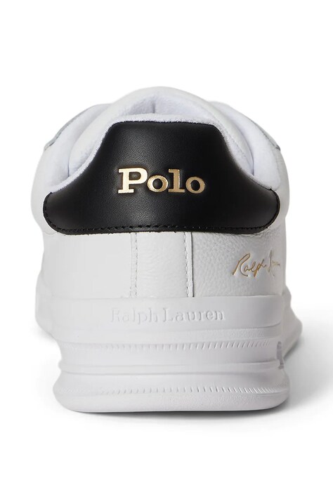 Polo Ralph Lauren Hrt Crt Sig кросівки шкіряні — AW26-OBUZZL, білий — фото 4